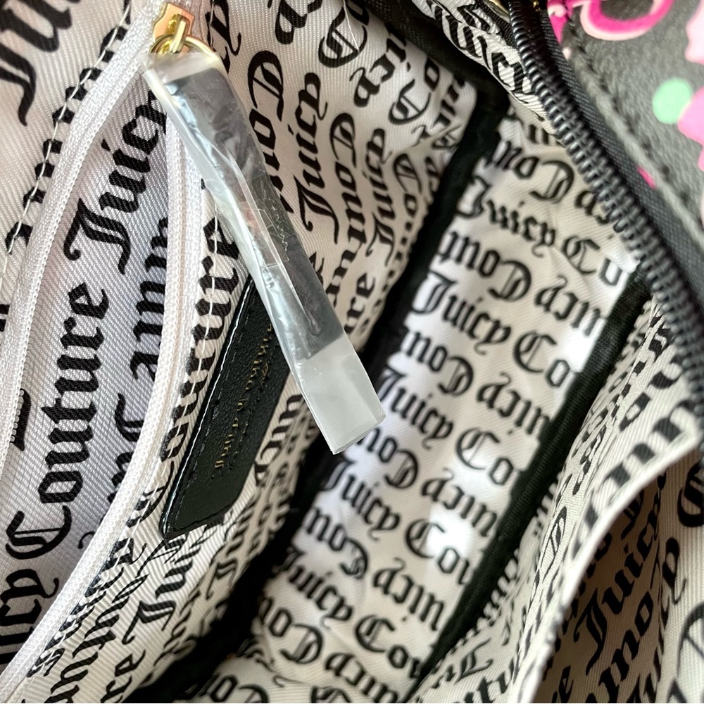 Juicy Couture•NWT•Black•PICK UR PETAL Floral Camera Crossbody Bag•Adjust. Strap - Picture 6 of 13